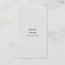 Klassieke, eenvoudige verticale Visitekaartje