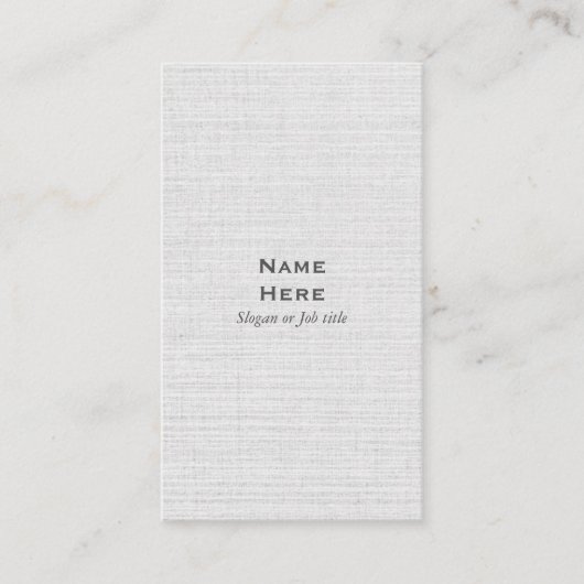 Klassieke, eenvoudige verticale Visitekaartje (Voorkant)