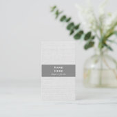 Klassieke, eenvoudige verticale Visitekaartje (Staand voorkant)