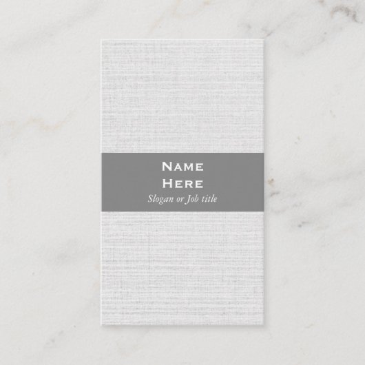 Klassieke, eenvoudige verticale Visitekaartje (Voorkant)