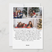 Klassieke Eenvoudige Vrolijke Kerstmis Verticale 7 Feestdagenkaart (Achterkant)