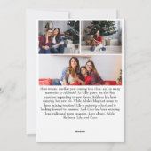 Klassieke Eenvoudige Vrolijke Kerstmis Verticale 8 Feestdagenkaart (Achterkant)