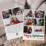 Klassieke Eenvoudige Vrolijke Kerstmis Verticale 8 Feestdagenkaart<br><div class="desc">Vier het seizoen met deze unieke, klassieke eenvoudige Merry Christmas verticaal 8 foto vakantie kaart met een vleugje charme. Het minimalistische ontwerp toont een elegant rood en groen kleurenpalet, dat de gezellige sfeer van de winter oproept. De moderne en leuke aantrekkingskracht, gecombineerd met de traditionele formulering, creëer vormen een perfecte...</div>