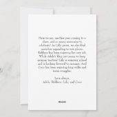 Klassieke Eenvoudige Vrolijke Kerstmis Verticale T Feestdagenkaart (Achterkant)