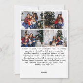 Klassieke Eenvoudige Vrolijke Kerstmis Verticale T Feestdagenkaart (Achterkant)