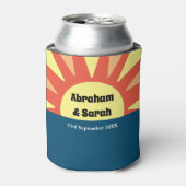 Klassieke eenvoudige zonsopgang omkeerbare weddens blikjeskoeler (Blikje Voorkant)