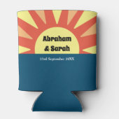 Klassieke eenvoudige zonsopgang omkeerbare weddens blikjeskoeler (Achterkant)