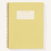 Klassieke Effen Kleur Compositie Notitieboek (Voorkant)