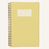 Klassieke Effen Kleur Compositie Notitieboek (Voorkant)