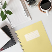 Klassieke Effen Kleur Compositie Notitieboek