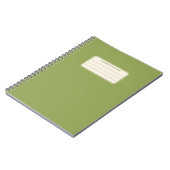 Klassieke Effen Kleur Compositie Notitieboek (Linkerzijde)