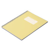 Klassieke Effen Kleur Compositie Notitieboek (Linkerzijde)