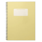 Klassieke Effen Kleur Compositie Notitieboek (Voorkant)