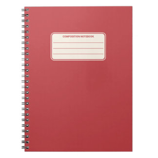 Klassieke Effen Kleur Compositie Vintage Notitieboek