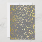 Klassieke Egyptische gouden glitters grijs verjaar Kaart (Achterkant)