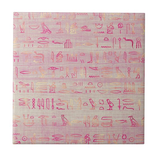 Klassieke Egyptische hiërogliefen Tegeltje (Voorkant)
