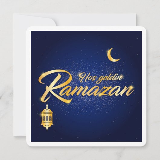 Klassieke Eid Mubarak Ramadan Greetings Card Kaart (Voorkant)