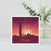 Klassieke Eid Mubarak Ramadan Greetings Card Kaart (Staand voorkant)