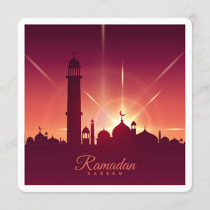 Klassieke Eid Mubarak Ramadan Greetings Card Kaart