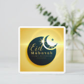 Klassieke Eid Mubarak Ramadan Greetings Card Kaart (Staand voorkant)