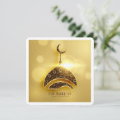 Klassieke Eid Mubarak Ramadan Greetings Card Kaart (Staand voorkant)