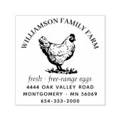 Klassieke Eierkartonnen retouradres / telefoonstem Zelfinktende Stempel (Design)