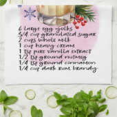 Klassieke eierpunch recept keukenhanddoek (Gevouwen)