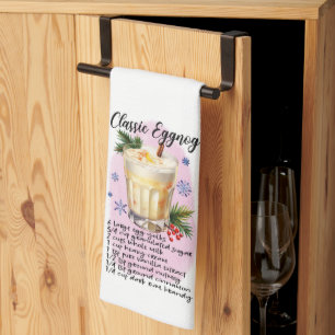 Klassieke eierpunk cocktail recept kerstvakantie theedoek