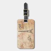 Klassieke Eiffeltoren Kunst Bagagelabel (Voorkant verticaal)