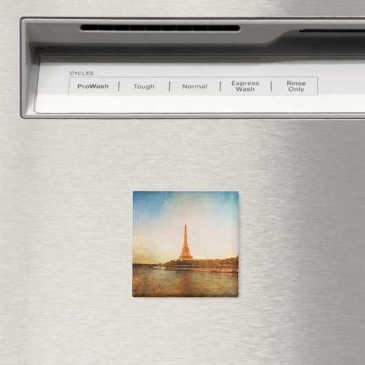 Klassieke Eiffeltoren Paris Square Magnet (Insitu (Vaatwasser))