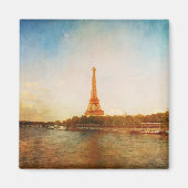 Klassieke Eiffeltoren Paris Square Magnet (Voorkant)