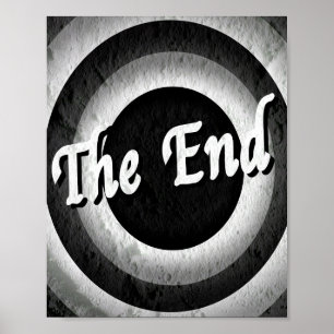 Klassieke eindcrediteringen - B&W Poster