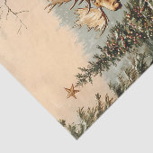 Klassieke Eland Kerst Winter Tissuepapier (Detail)