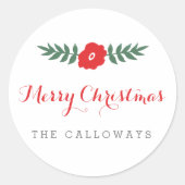 Klassieke Elegance persoonlijke Kerst stickers (Voorkant)