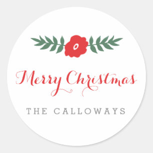 Klassieke Elegance persoonlijke Kerst stickers