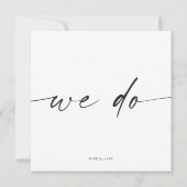 Klassieke Elegance Wedding RSVP-kaart (Achterkant)