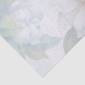 Klassieke Elegance White Magnolia Flower Waterverf Tissuepapier (Detail)