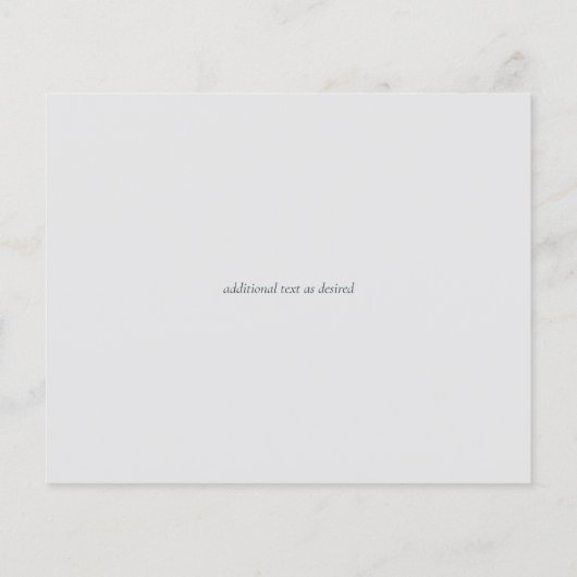 Klassieke Elegance White Script Save the Date Budg (Achterkant)