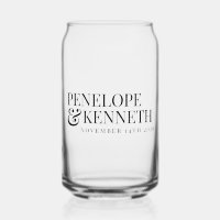 Klassieke Elegant Black Simple Custom Weddennames