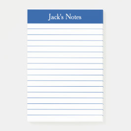 Klassieke Elegant Blue-led, speciaal gepersonalise Post-it® Notes