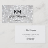 Klassieke Elegant Bokeh Glitter Glamor Visitekaartje (Voorkant / Achterkant)