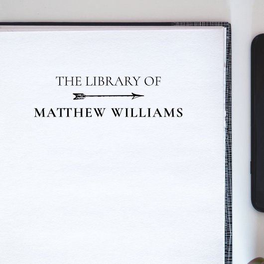 Klassieke Elegant De Bibliotheek van Aangepaste Na Zelfinktende Stempel