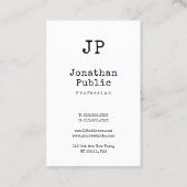 Klassieke Elegant design Clean Plain Retro Trendy Visitekaartje (Voorkant)