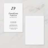 Klassieke Elegant design Clean Plain Retro Trendy Visitekaartje (Voorkant / Achterkant)