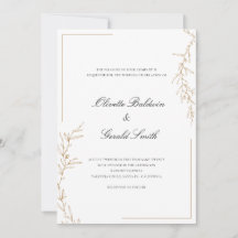 Klassieke Elegant Gold Flower Branch Wedding