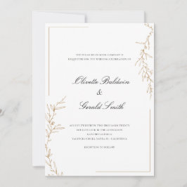 Klassieke Elegant Gold Flower Branch Wedding