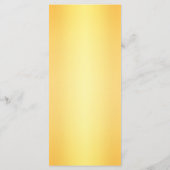 Klassieke Elegant Gold Wedding Menu (Achterkant)