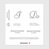 Klassieke Elegant Ik Doe Bruid Trouwschoenen Custo Sticker (Vel)