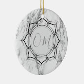 Klassieke Elegant Marble OM Keramisch Ornament (Rechts)