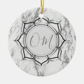 Klassieke Elegant Marble OM Keramisch Ornament (Voorkant)